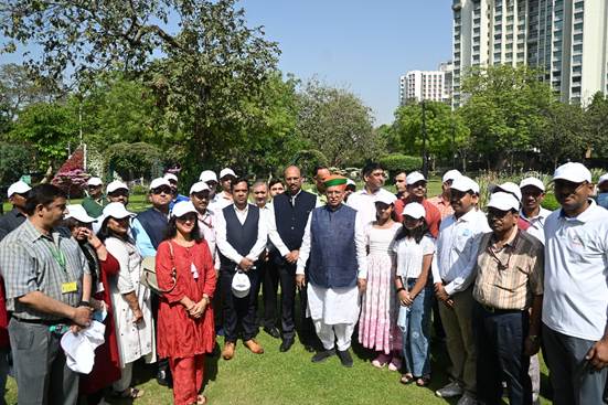 Meghwal Leads Plantation Drive, Shramdaan Under Swachhta Pakhwada